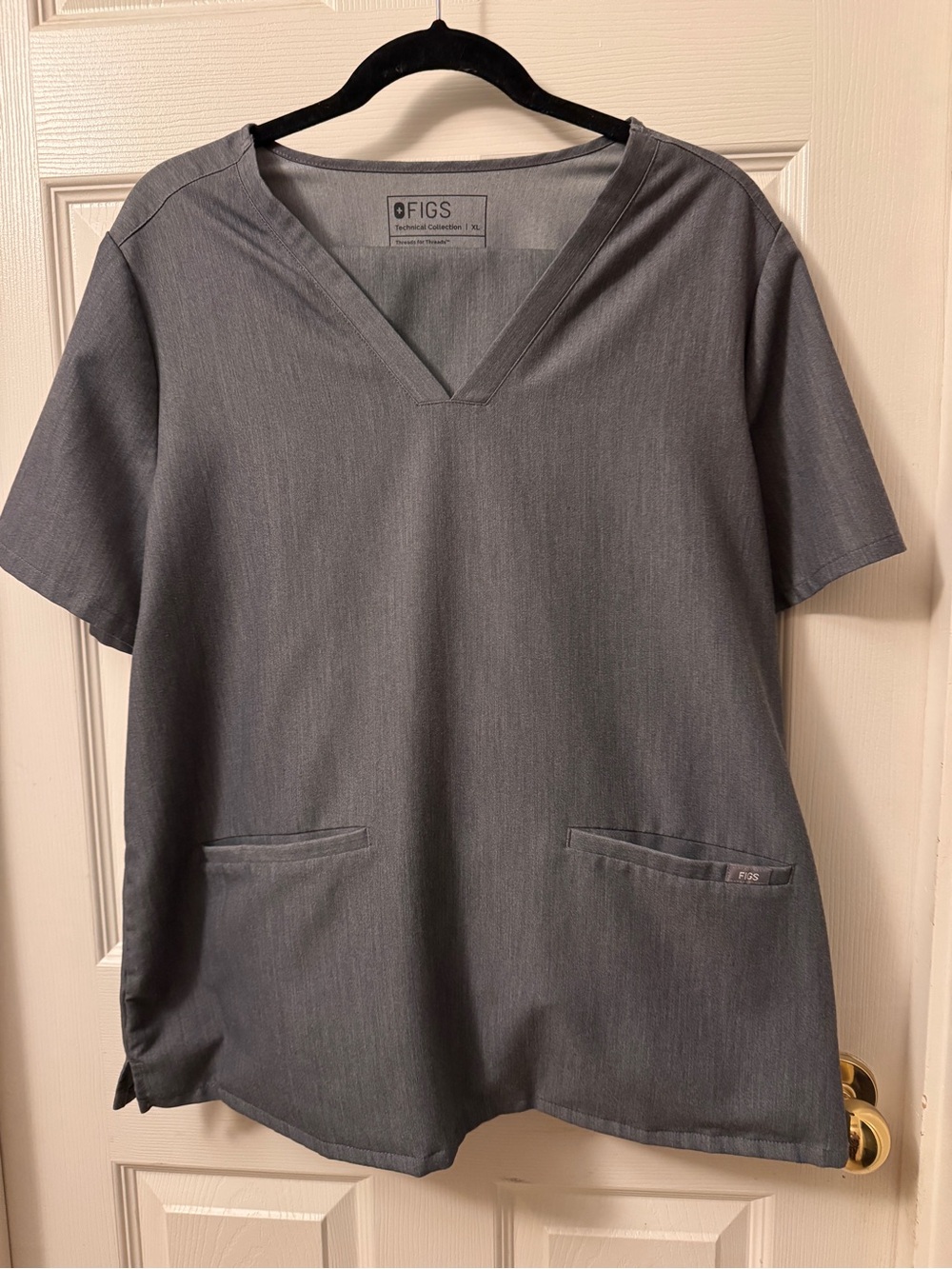 FIGS Womens XL Casma Top Yola Scrub Pants Set Gray